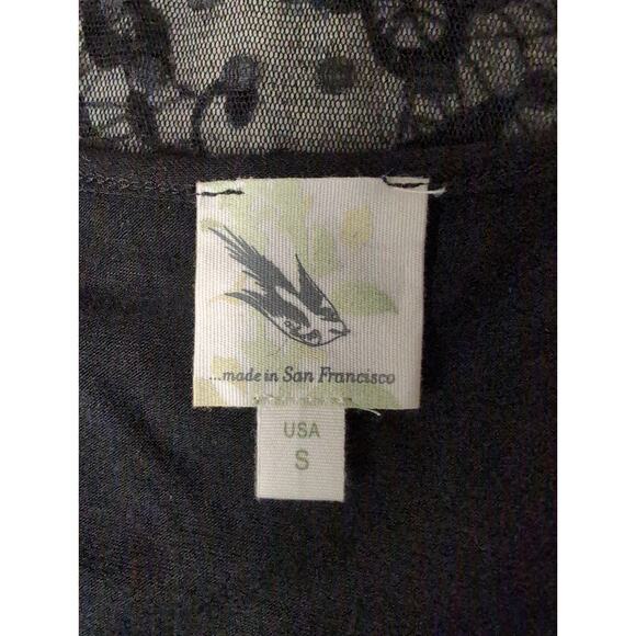 Anthropologie Dulcie dark tulle sleeveless lace knit dress sm - Picture 6 of 9